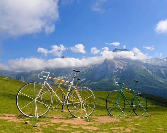 Sykler på toppen Tourmalet